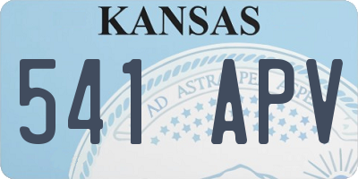 KS license plate 541APV