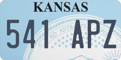 KS license plate 541APZ