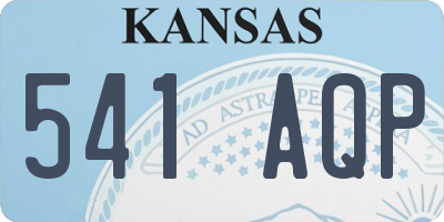 KS license plate 541AQP