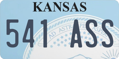 KS license plate 541ASS