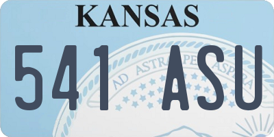 KS license plate 541ASU