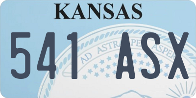 KS license plate 541ASX
