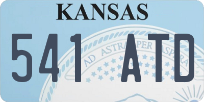 KS license plate 541ATD
