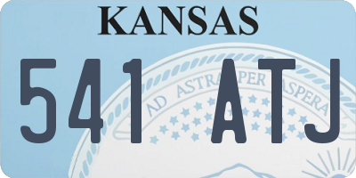KS license plate 541ATJ