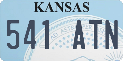 KS license plate 541ATN
