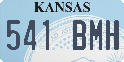 KS license plate 541BMH