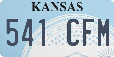 KS license plate 541CFM