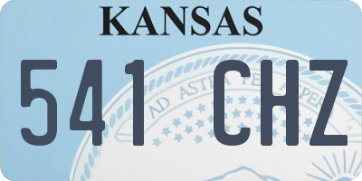 KS license plate 541CHZ