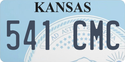 KS license plate 541CMC
