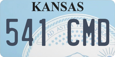 KS license plate 541CMD
