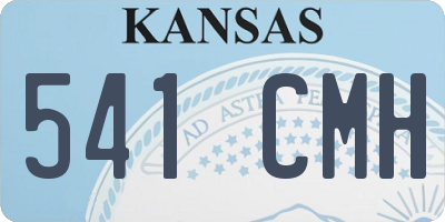 KS license plate 541CMH