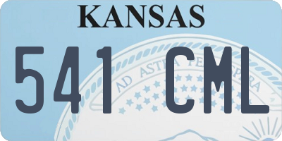 KS license plate 541CML
