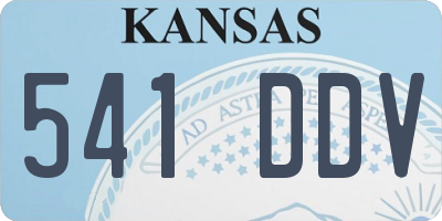 KS license plate 541DDV