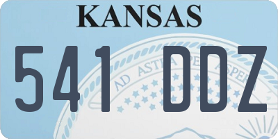 KS license plate 541DDZ