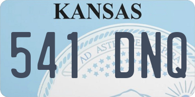KS license plate 541DNQ