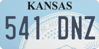 KS license plate 541DNZ