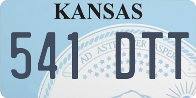 KS license plate 541DTT