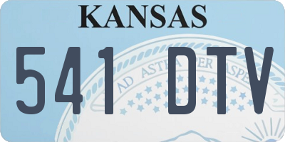 KS license plate 541DTV