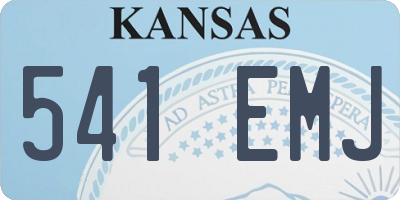 KS license plate 541EMJ