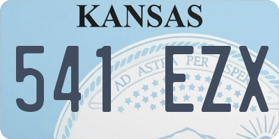 KS license plate 541EZX