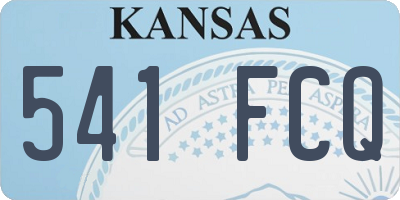 KS license plate 541FCQ