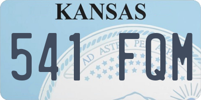 KS license plate 541FQM