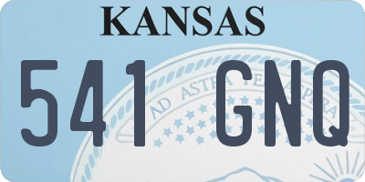 KS license plate 541GNQ