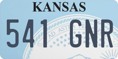 KS license plate 541GNR