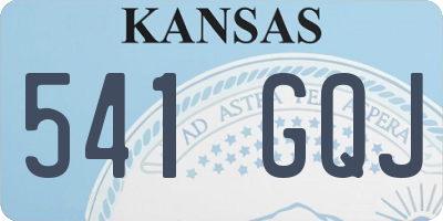 KS license plate 541GQJ