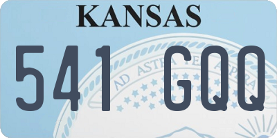 KS license plate 541GQQ