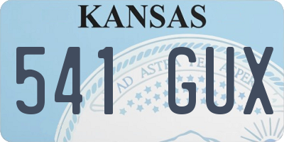 KS license plate 541GUX