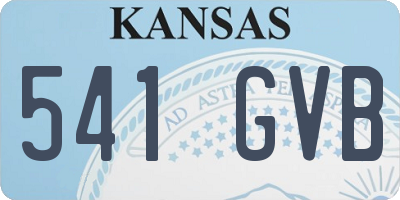 KS license plate 541GVB