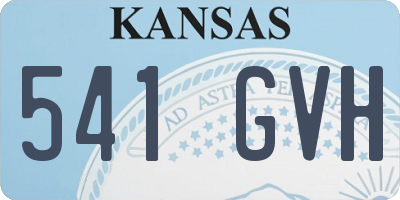 KS license plate 541GVH
