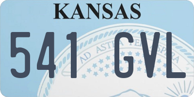 KS license plate 541GVL