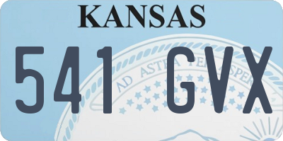 KS license plate 541GVX