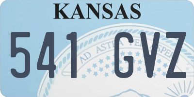 KS license plate 541GVZ