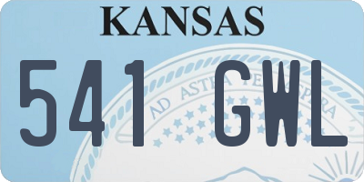 KS license plate 541GWL