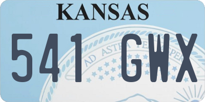 KS license plate 541GWX