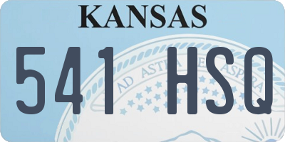 KS license plate 541HSQ