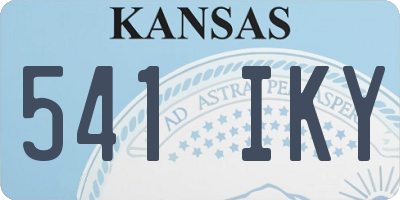 KS license plate 541IKY