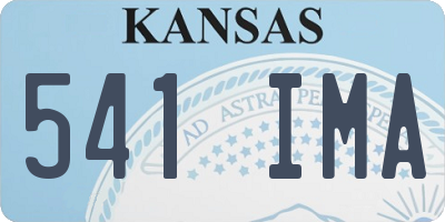 KS license plate 541IMA
