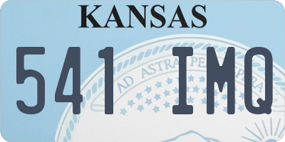 KS license plate 541IMQ