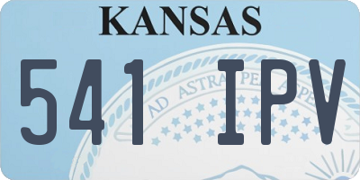 KS license plate 541IPV