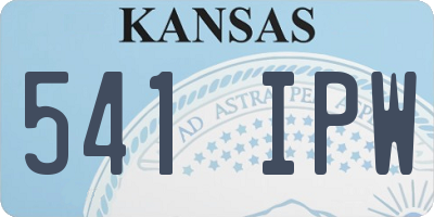 KS license plate 541IPW