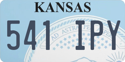 KS license plate 541IPY