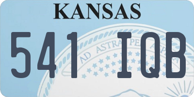 KS license plate 541IQB