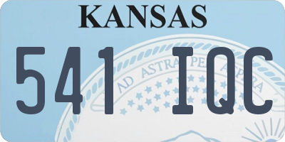 KS license plate 541IQC