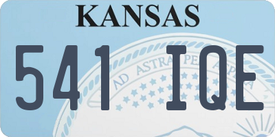KS license plate 541IQE