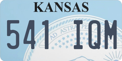 KS license plate 541IQM