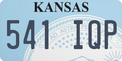KS license plate 541IQP
